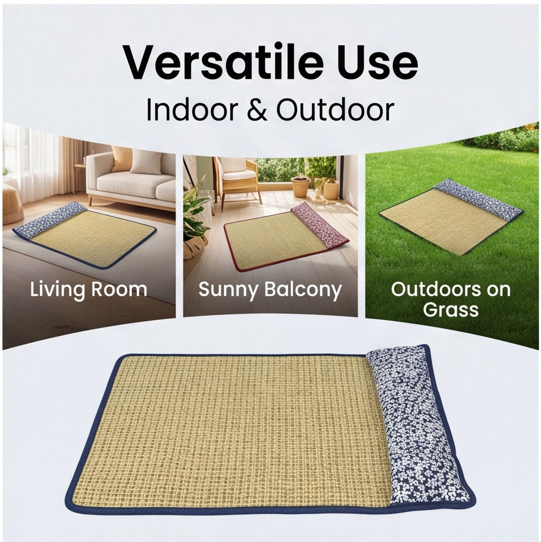 Tapis de couchage unisexe pour animaux avec coussin cervical intégré 2