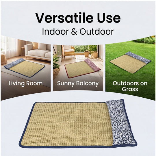 Tapis de couchage unisexe pour animaux avec coussin cervical intégré 2
