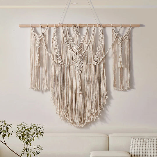 Tapisserie Murale Macramé Artisanale pour Intérieur 3