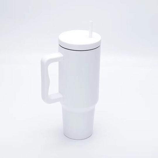 Tasse Thermos Femme Pratique avec Poignée Ergonomique et Paille Intégrée 0