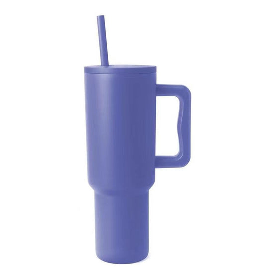 Tasse Thermos Femme Pratique avec Poignée Ergonomique et Paille Intégrée 7