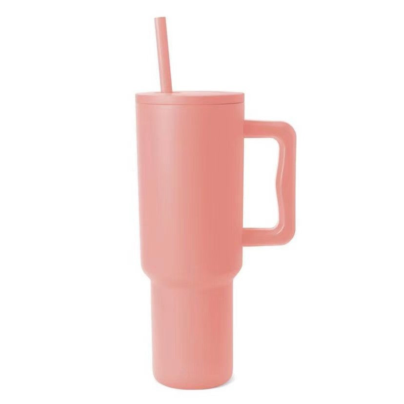 Tasse Thermos Femme Pratique avec Poignée Ergonomique et Paille Intégrée 8