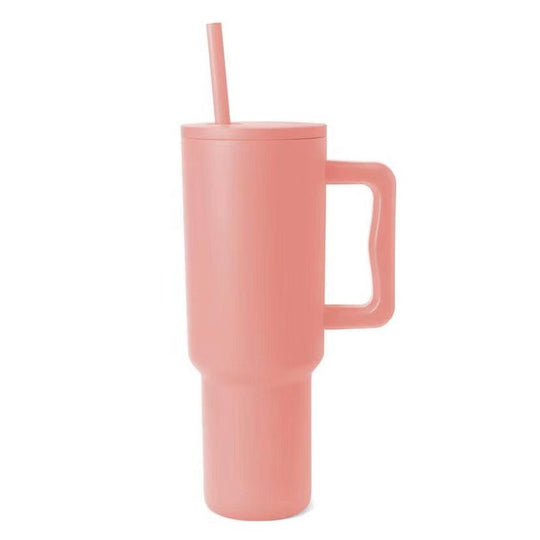 Tasse Thermos Femme Pratique avec Poignée Ergonomique et Paille Intégrée 8