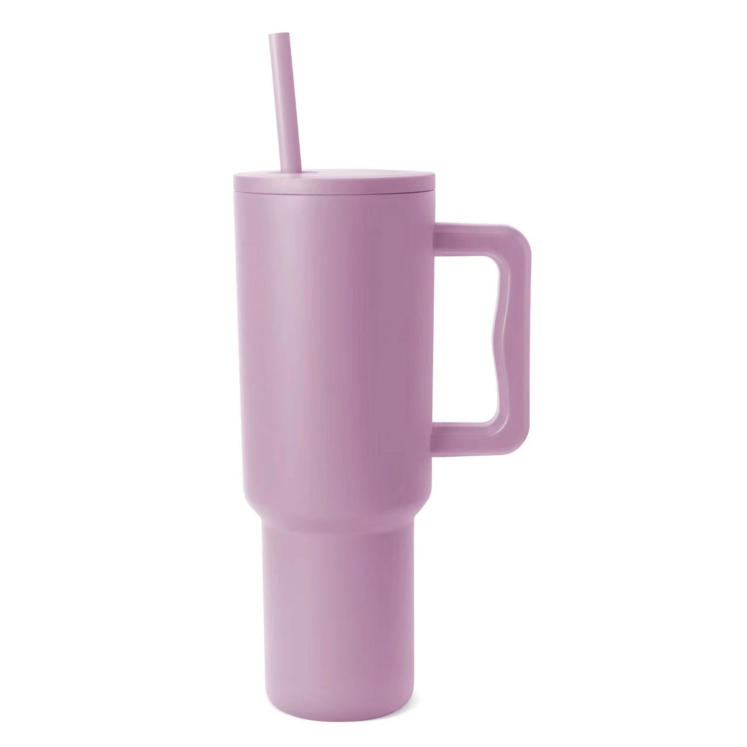 Tasse Thermos Femme Pratique avec Poignée Ergonomique et Paille Intégrée 9