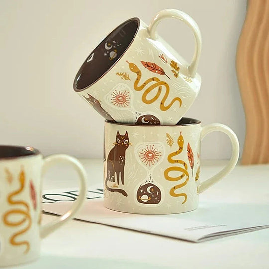 Tasse à café en céramique avec design céleste 1