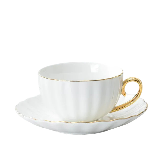 Tasse en Céramique Créative avec Soucoupe Design Artistique 0