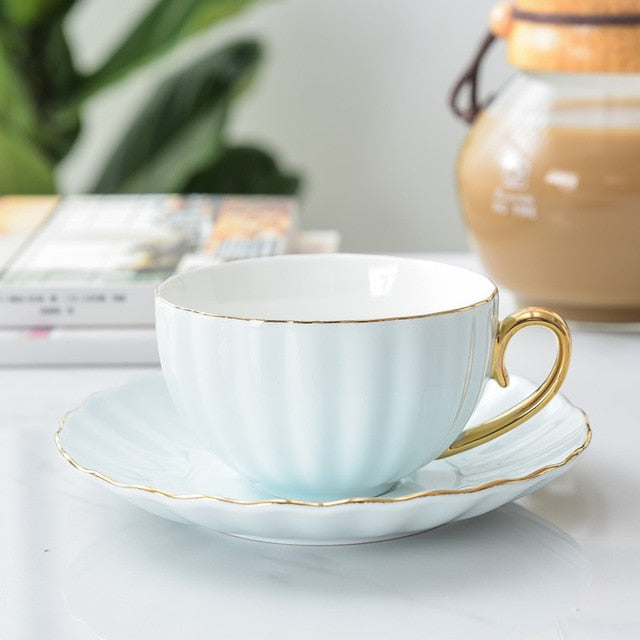 Tasse en Céramique Créative avec Soucoupe Design Artistique 9