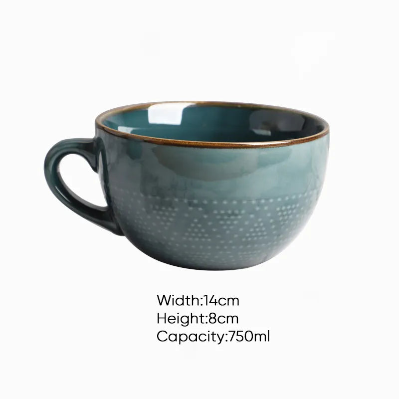 Tasse en Céramique Grande Capacité Colorée 6