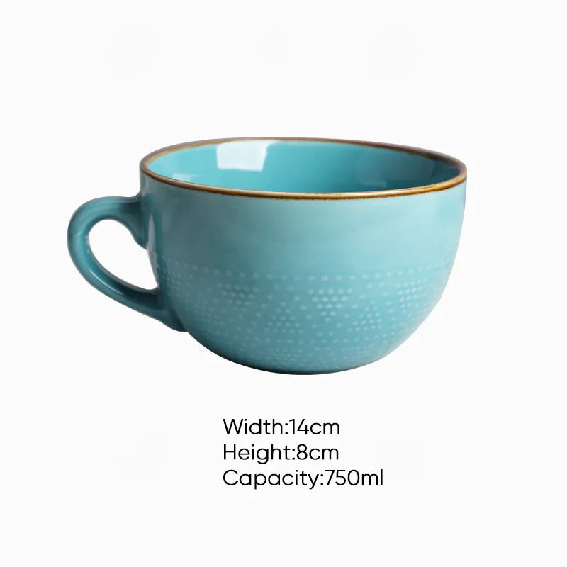 Tasse en Céramique Grande Capacité Colorée 7