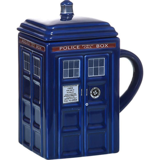 Tasse en Céramique Inspirée de la Boîte de Police avec Cuillère Assortie 3