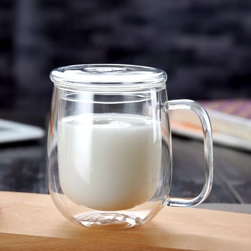 Tasse en Verre Isolante à Double Paroi Artisanale 3
