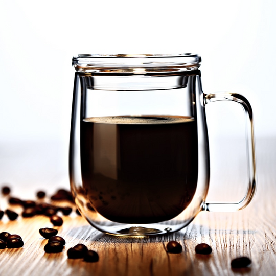 Tasse en Verre Isolante à Double Paroi Artisanale 4