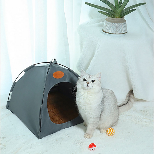 Tente à Chat Aérée et Portable pour Chats - Refuge Confortable et Ventilé 6