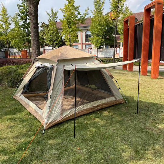 Tente de camping à double paroi spacieuse pour hommes et femmes 2