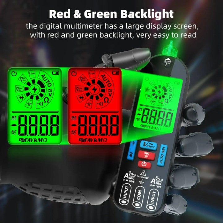 Testeur Électrique Intelligent pour Électricien avec Écran LCD 2