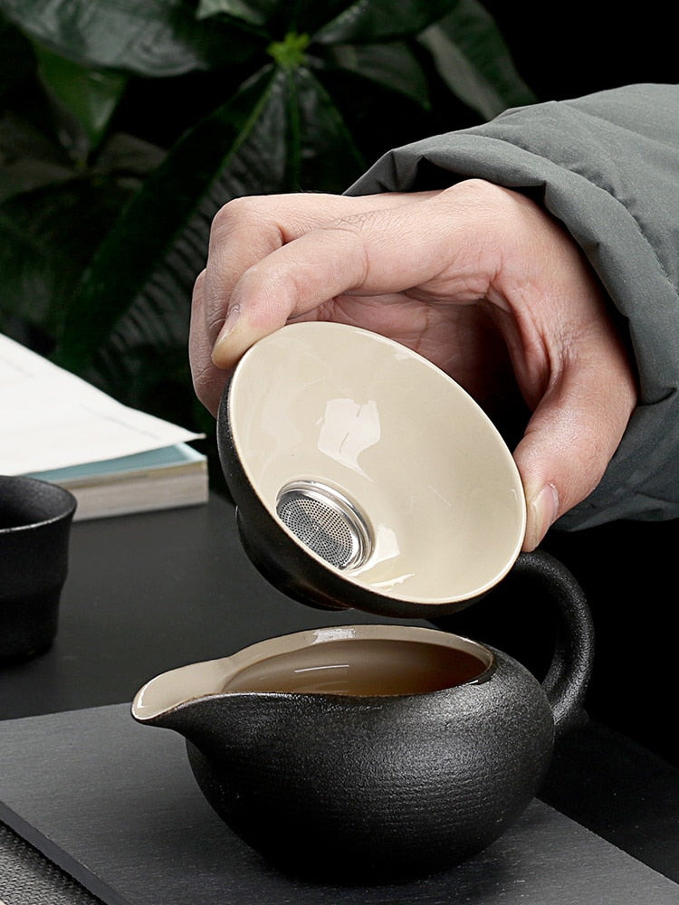 Théière Céramique Chinoise Design Traditionnel Authentique 5