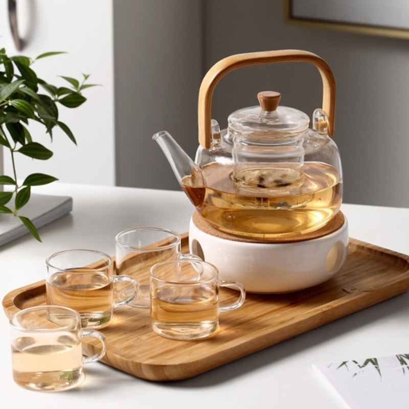 Théière Japonaise en Verre Borosilicate avec Infuseur 3