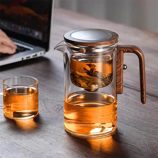 Théière en Verre Élégante avec Infuseur pour Amateurs de Thé 2