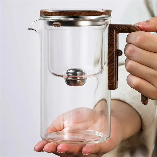 Théière en Verre Élégante avec Infuseur pour Amateurs de Thé 3