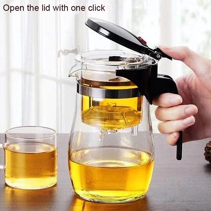 Théière en Verre Pratique avec Infuseur pour Moments de Dégustation 1