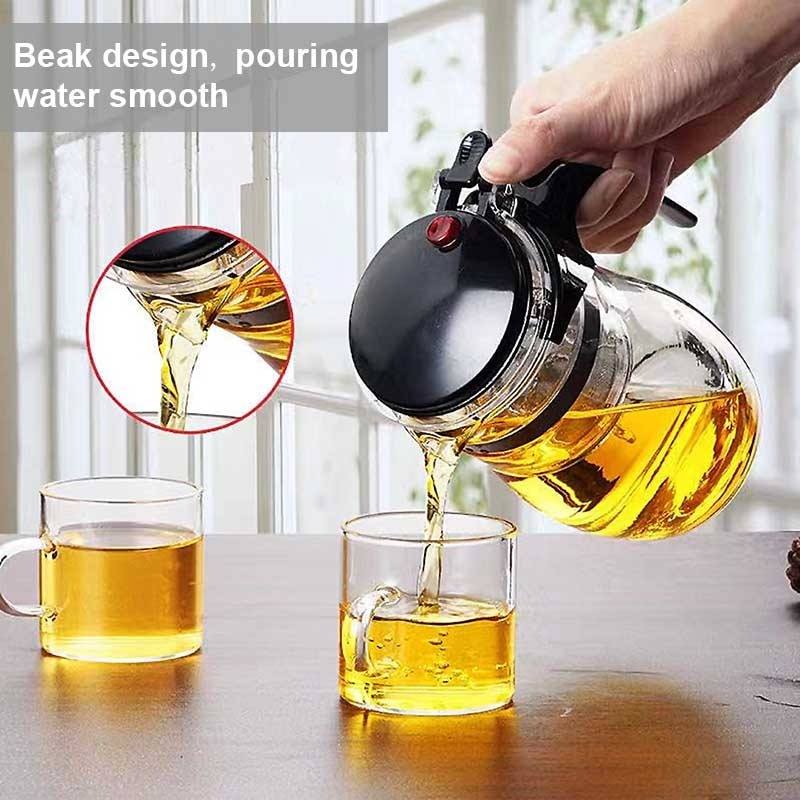 Théière en Verre Pratique avec Infuseur pour Moments de Dégustation 5