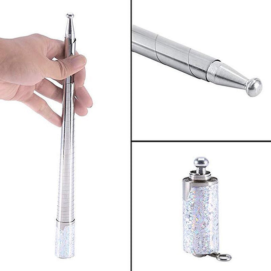 Tige Métallique Portable Aérodynamique pour Magie et Autodéfense 4