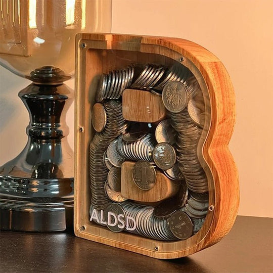 Tirelire en Bois Design Accrocheur 1
