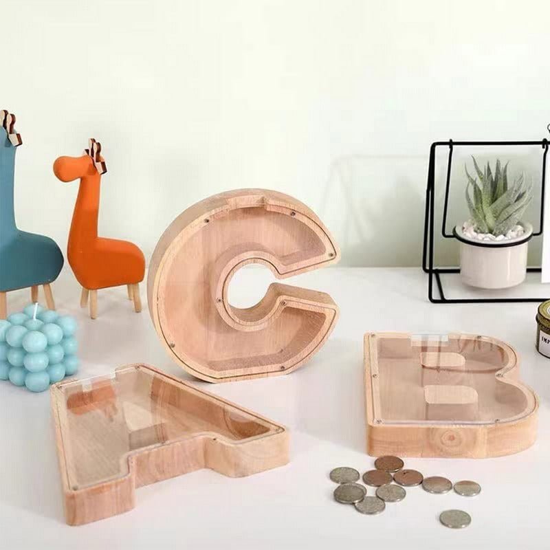 Tirelire en Bois Design Accrocheur 2