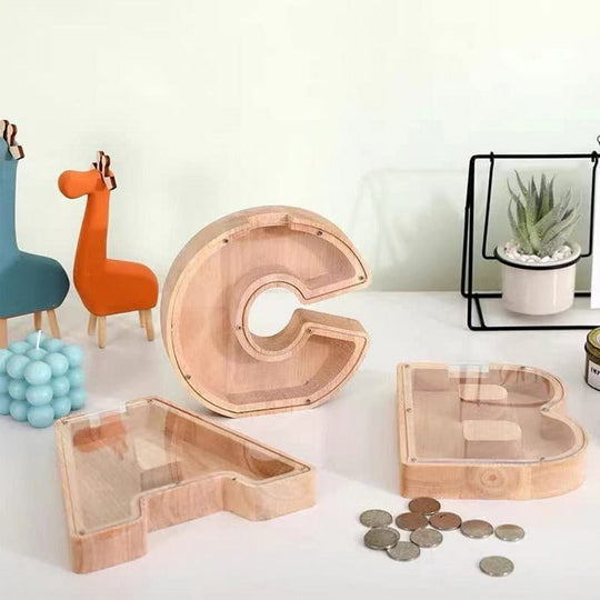 Tirelire en Bois Design Accrocheur 2