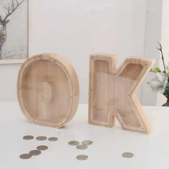 Tirelire en Bois Design Accrocheur 4