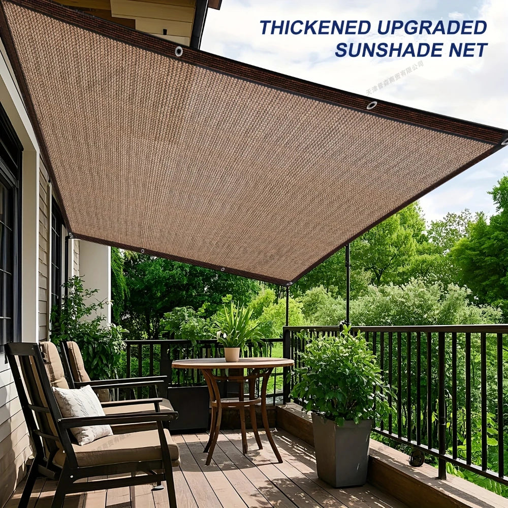 Tissu d'ombrage pour jardin avec œillets pour pergola et patio 3