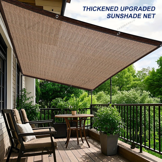 Tissu d'ombrage pour jardin avec œillets pour pergola et patio 3