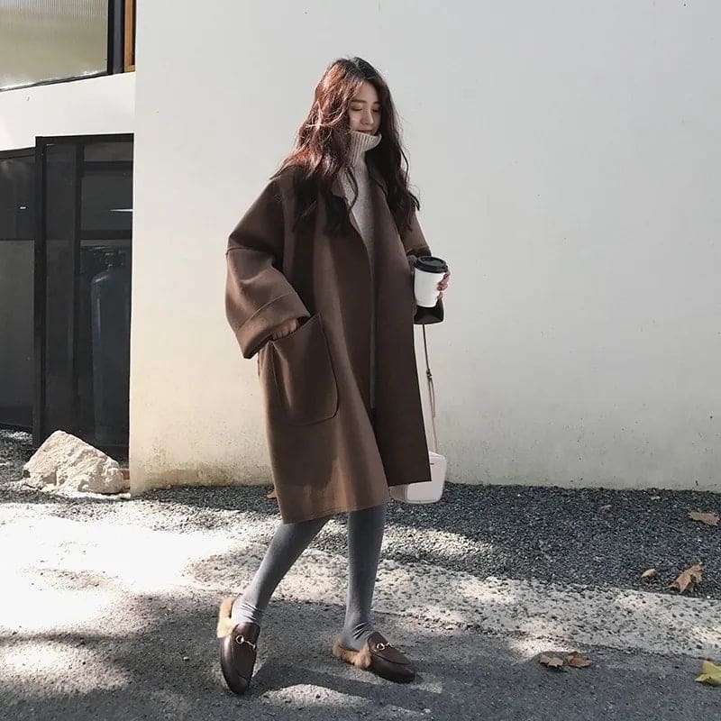 Trench-coat Oversize pour Femme Chic 2