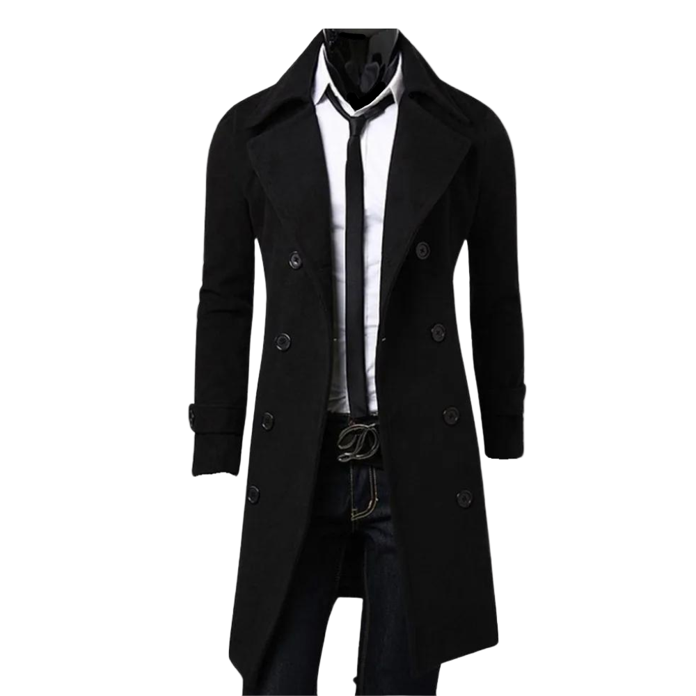Trench-coat pour hommes à double boutonnage 0