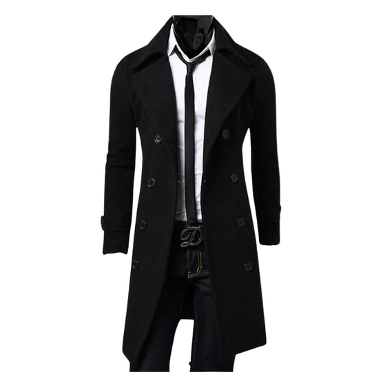 Trench-coat pour hommes à double boutonnage 0