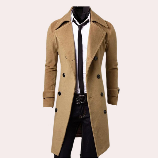 Trench-coat pour hommes à double boutonnage 3