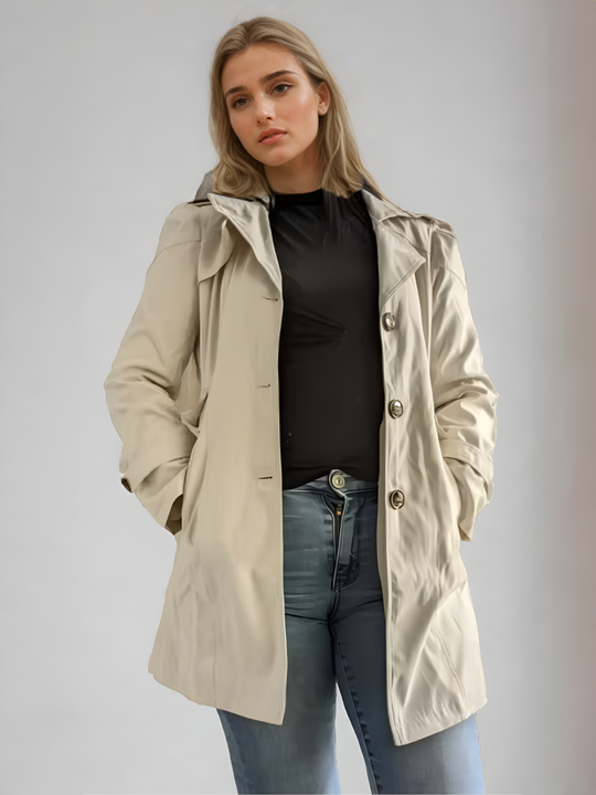 Trench pour Femmes Ajusté Chic 1