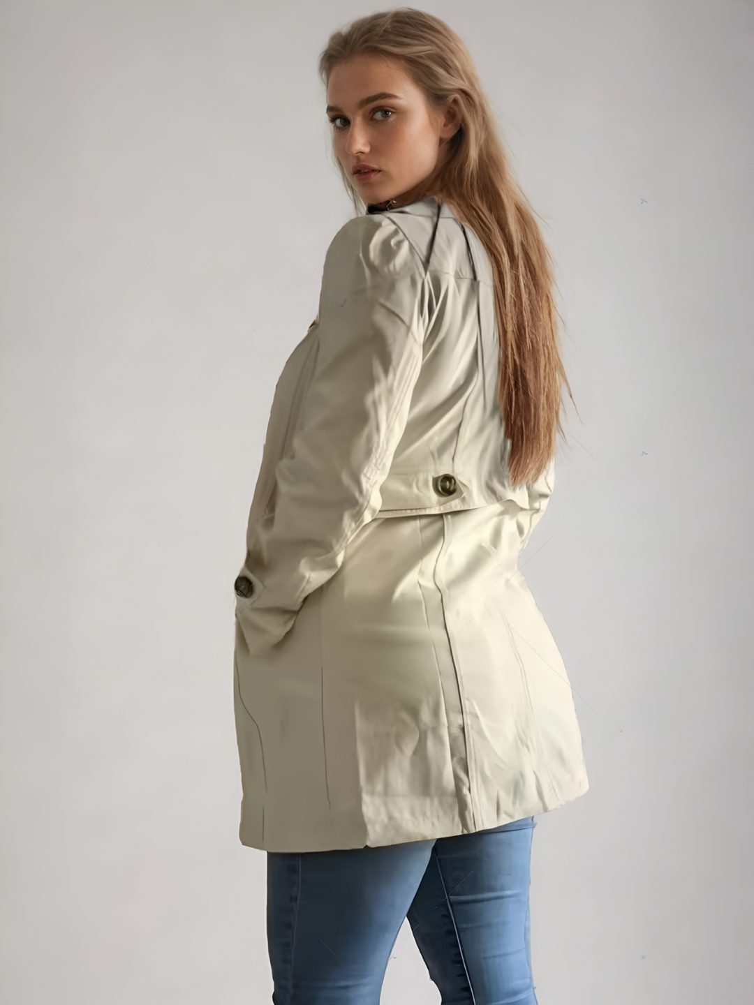 Trench pour Femmes Ajusté Chic 2