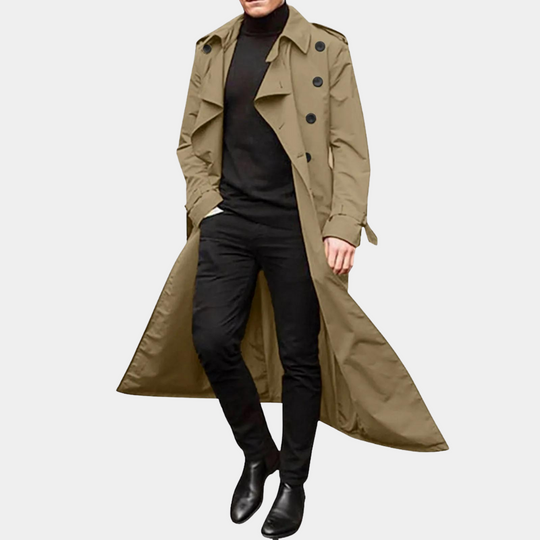 Trenchcoat pour hommes décontracté en automne 1