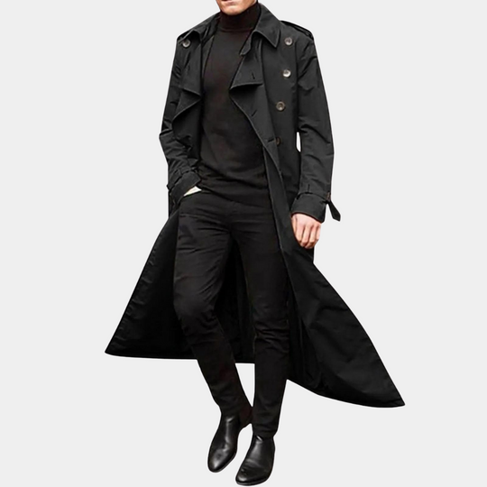 Trenchcoat pour hommes décontracté en automne 6