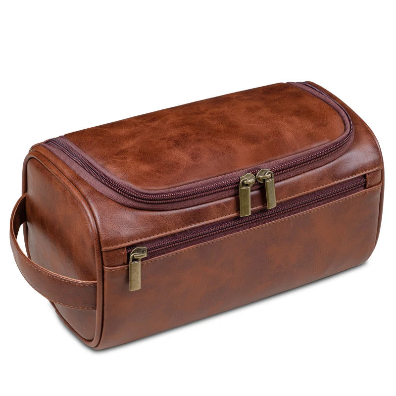 Trousse de Toilette en Cuir pour Voyageurs Pratique 6