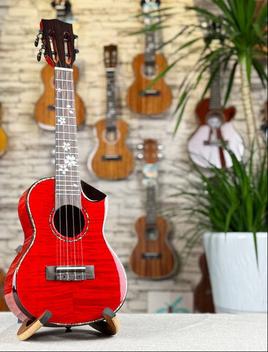 Ukulélé Acoustique 26 Pouces Design Floral pour Hommes et Femmes 1