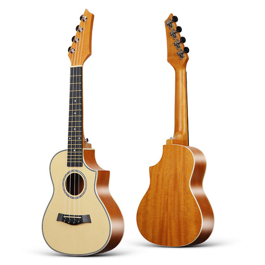 Ukulélé Acoustique Compact pour Musiciens Débutants et Confirmés 6