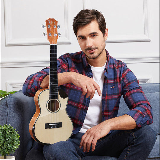 Ukulélé Acoustique Femme Design Élégant 0