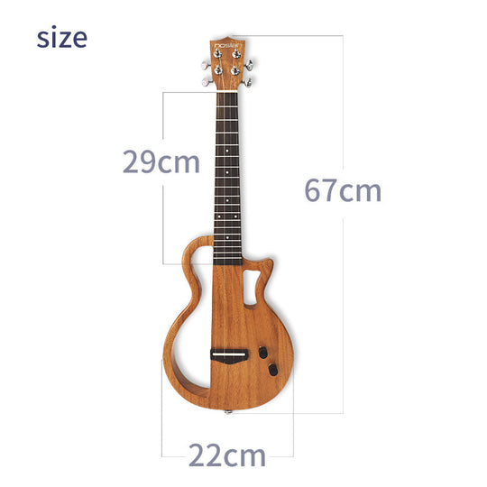 Ukulélé Électro-Acoustique avec Micro Intégré pour Musiciens 3