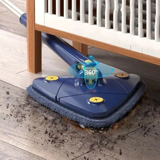 Vadrouille Rotative 360° Pratique Avec Poignée Ajustable 0
