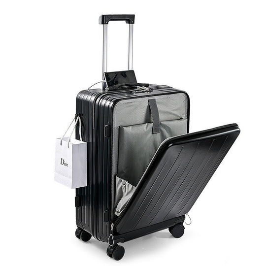 Valise Cabine Rigide Unisexe Multi-Compartiments avec Poignée Télescopique 2