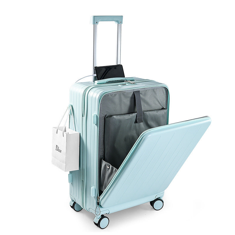 Valise Cabine Rigide Unisexe Multi-Compartiments avec Poignée Télescopique 3