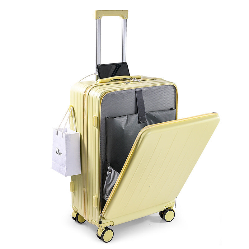 Valise Cabine Rigide Unisexe Multi-Compartiments avec Poignée Télescopique 4