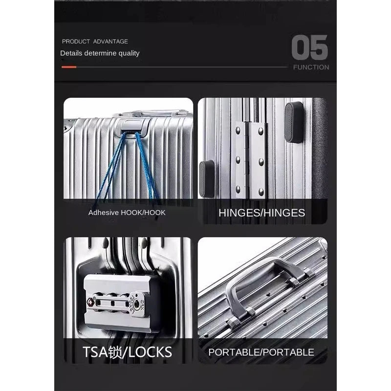 Valise Rigide en Aluminium-Magnésium pour Voyage 4